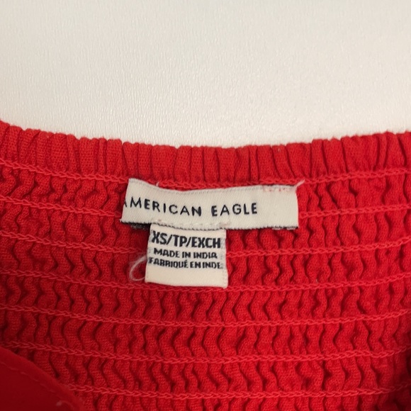 American Eagle Red button midi dress - Picture 3 of 3